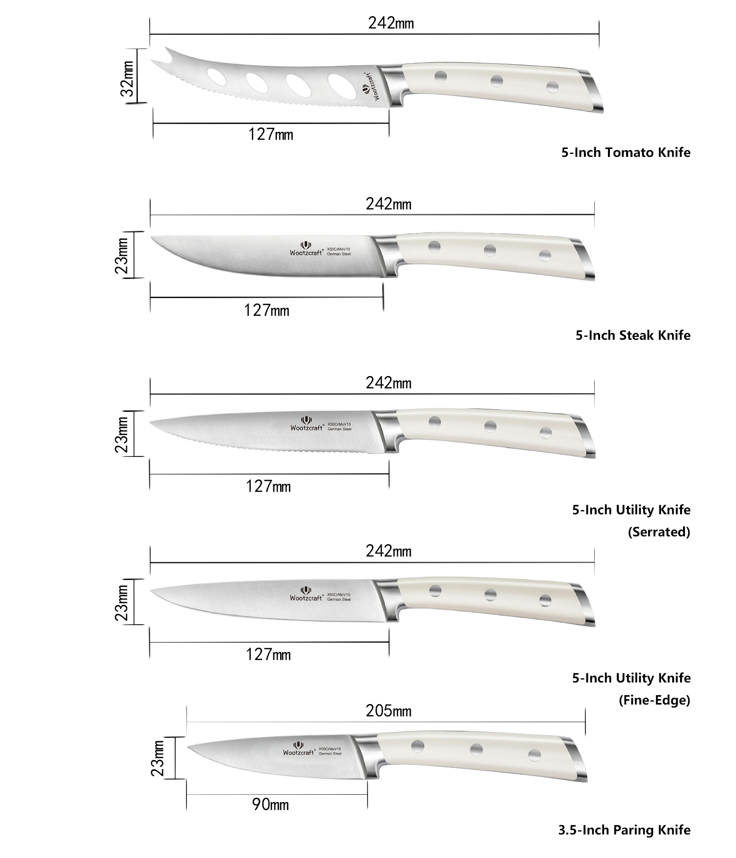 N4 Series 23-piece Kitchen Knife Set