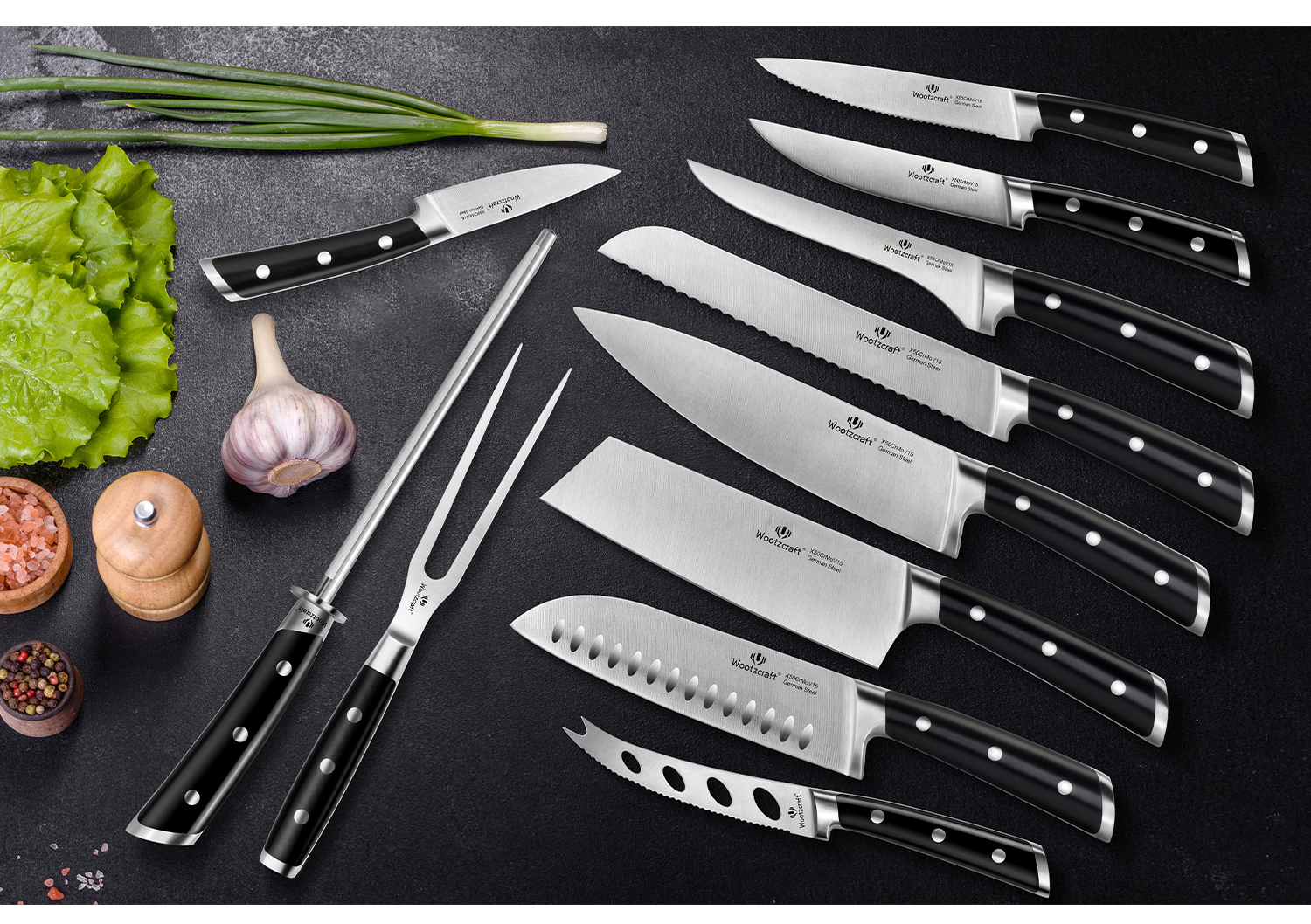 N4 Series 23-piece Kitchen Knife Set