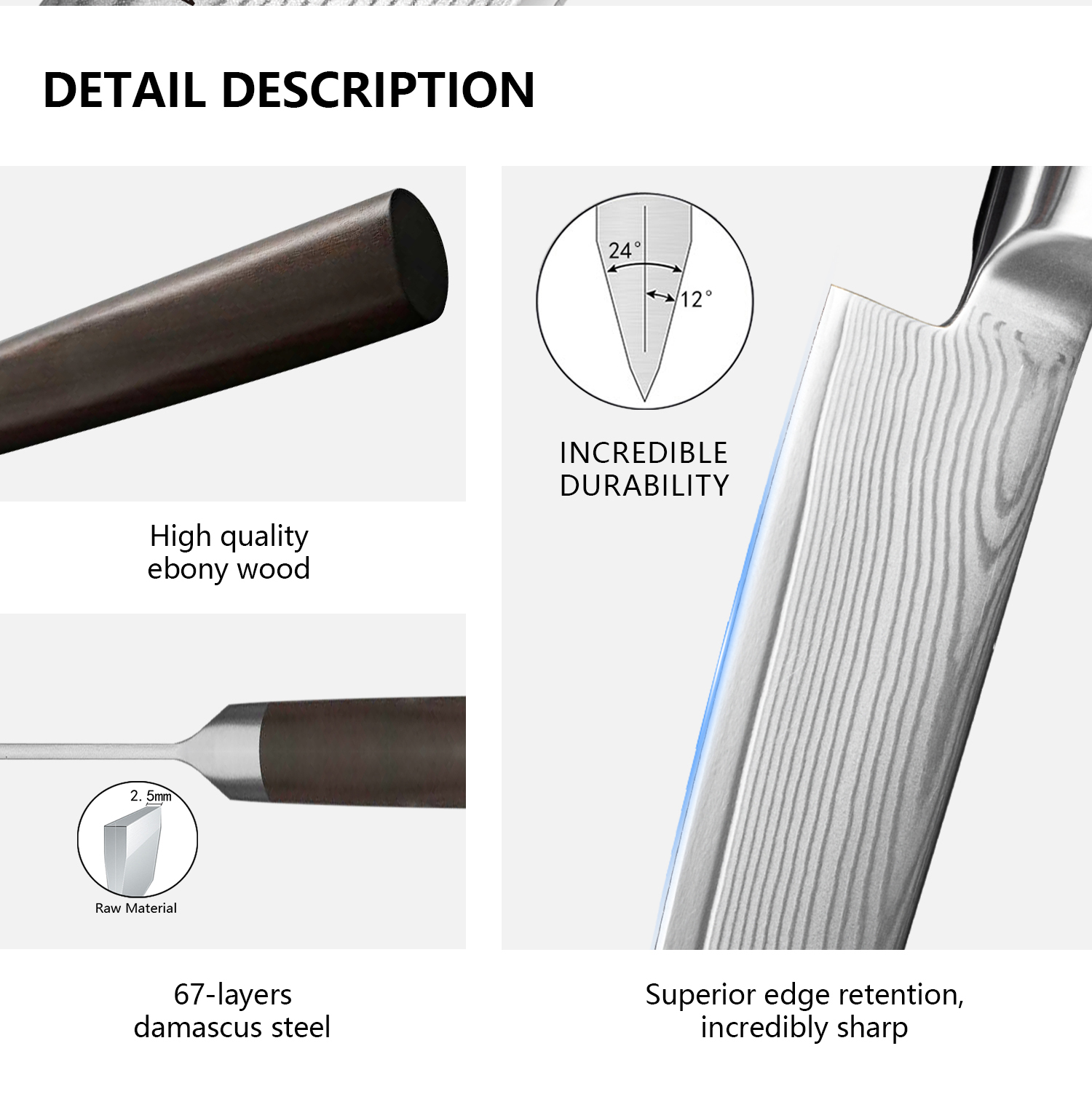 J2 Series Kitchen Knife Set