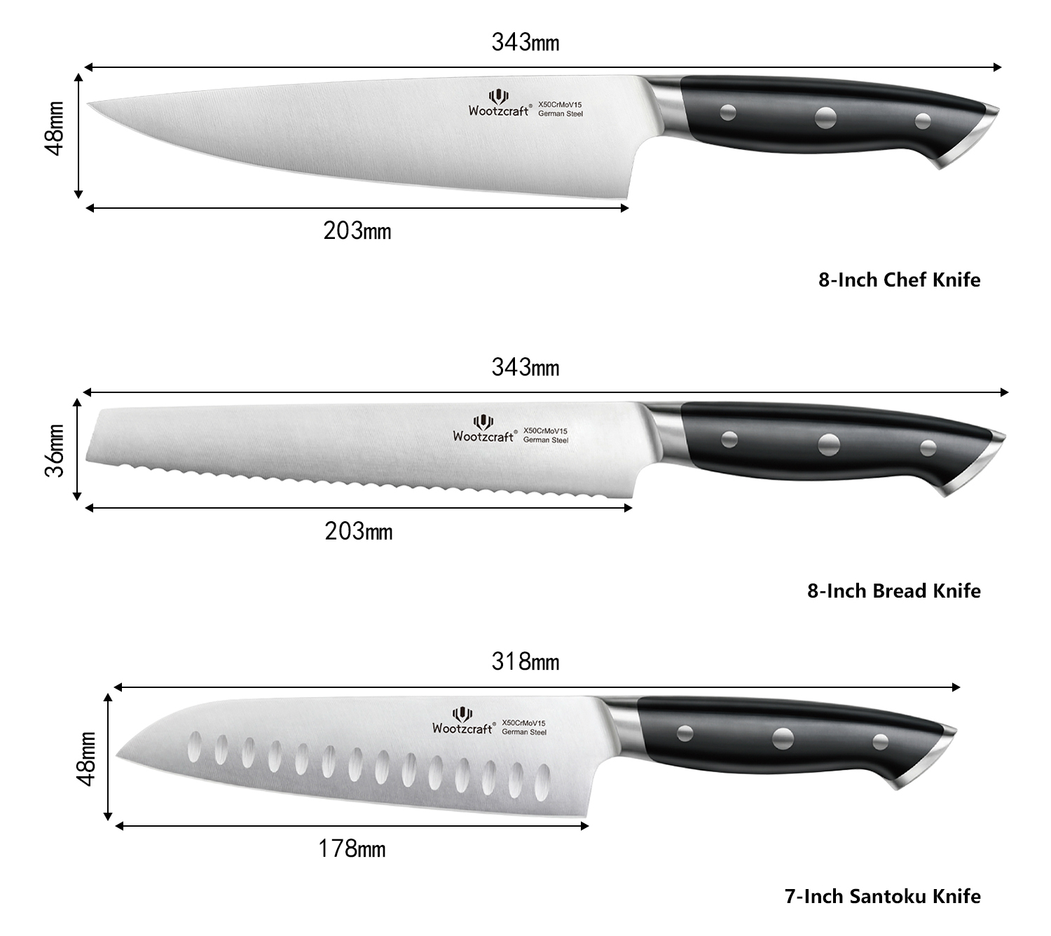 M11 Series Kitchen Knife Set