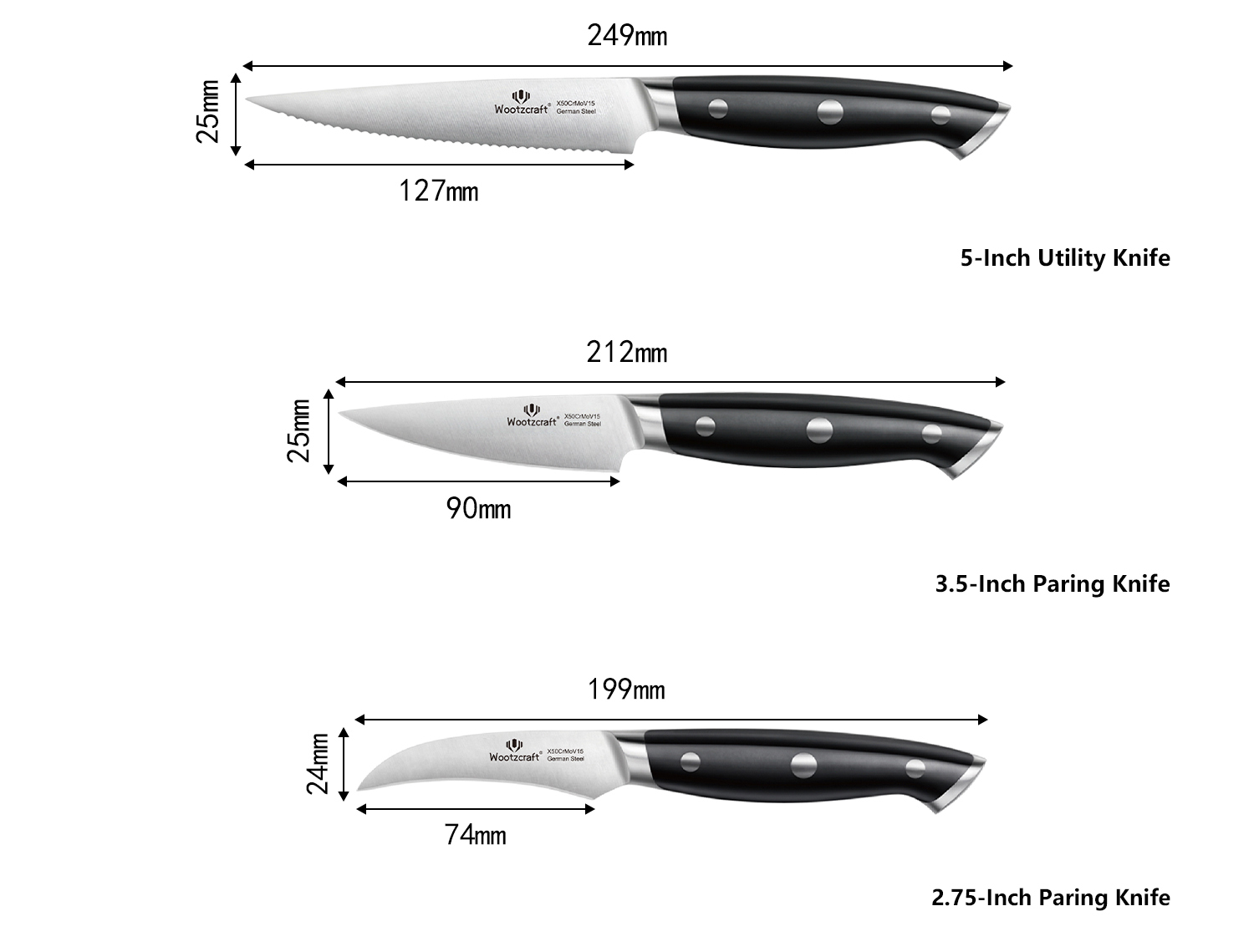 M11 Series Kitchen Knife Set