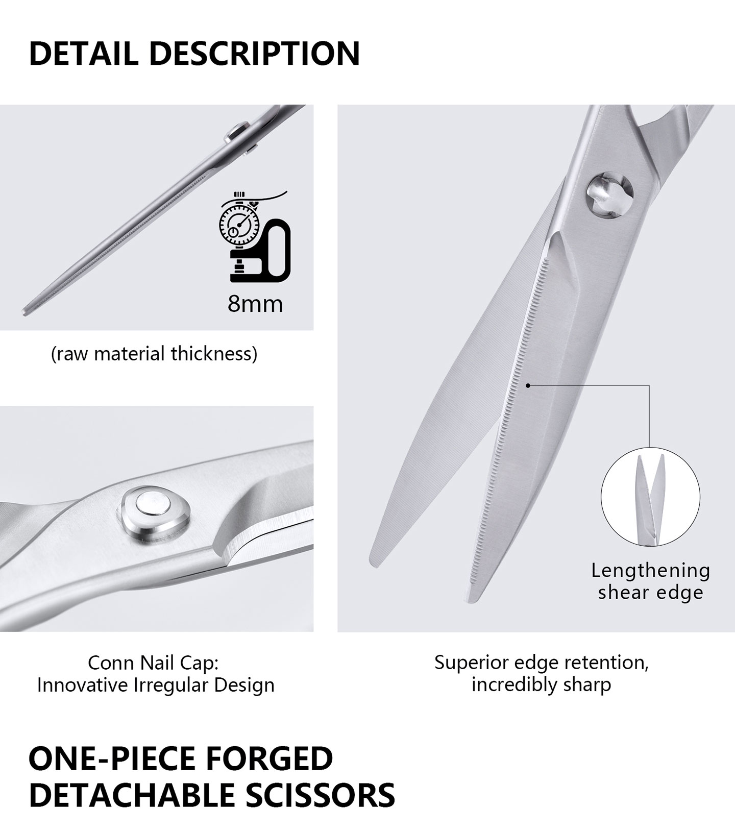 KS Series KS-32DL Utility Kitchen Scissors