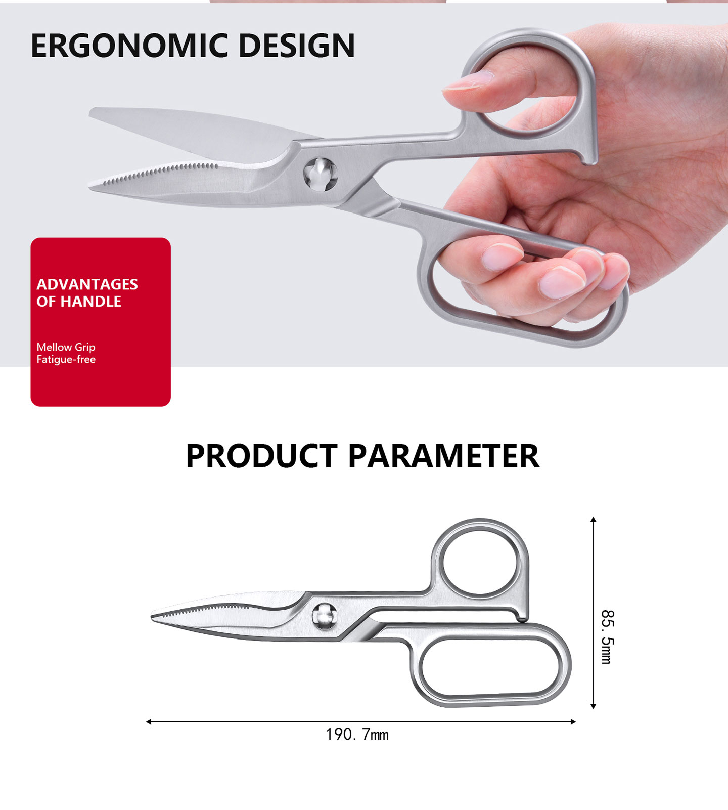 KS Series KS-11DS Poultry Scissors