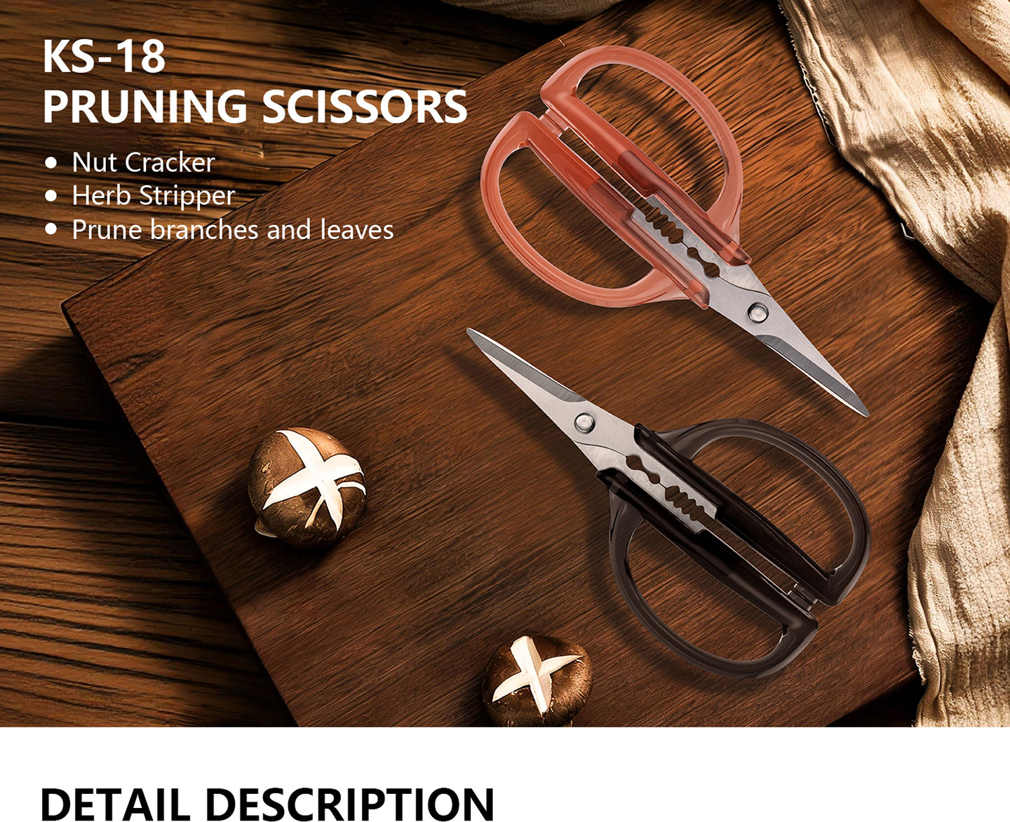 KS Series KS-18 Herb Scissors