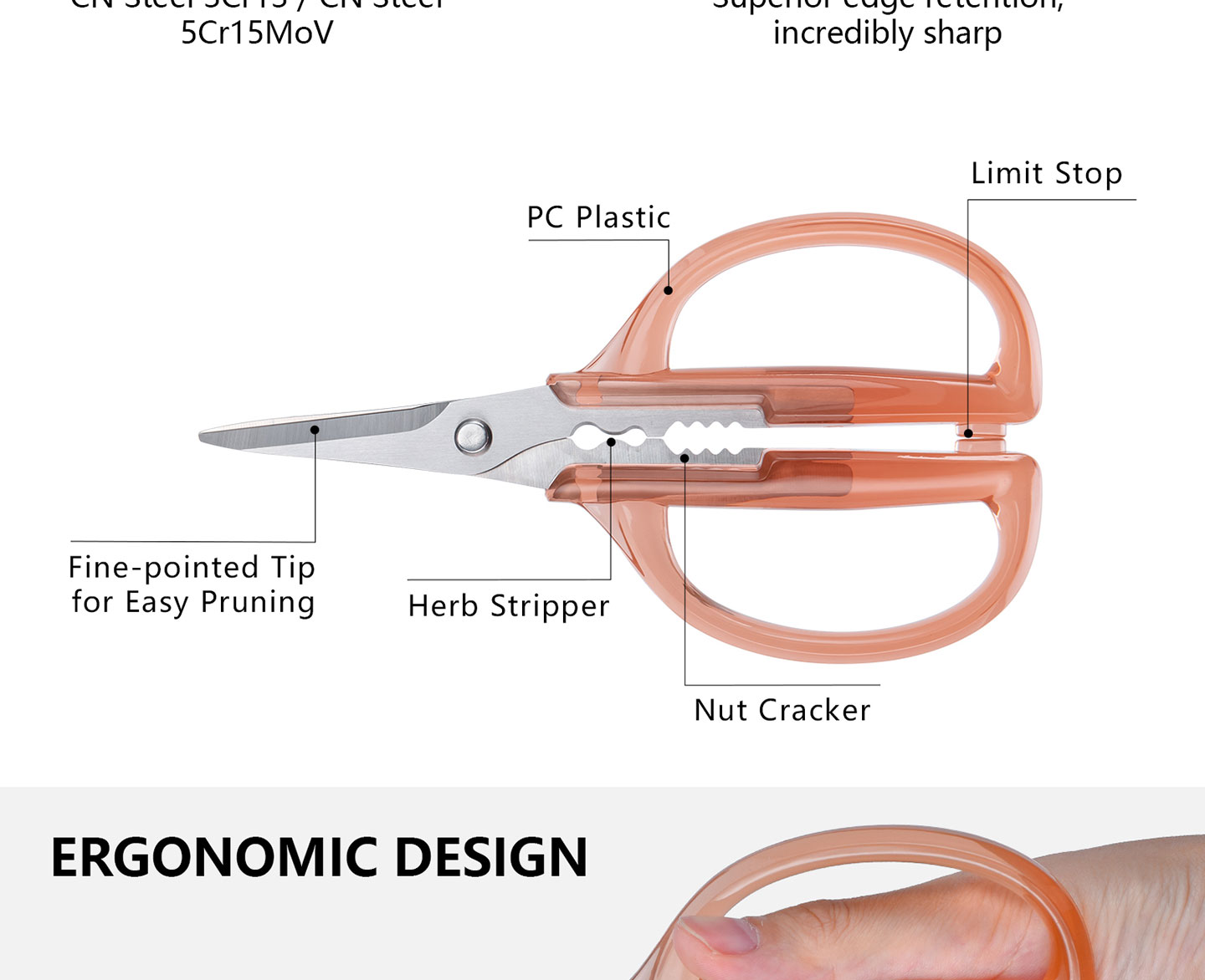 KS Series KS-18 Herb Scissors