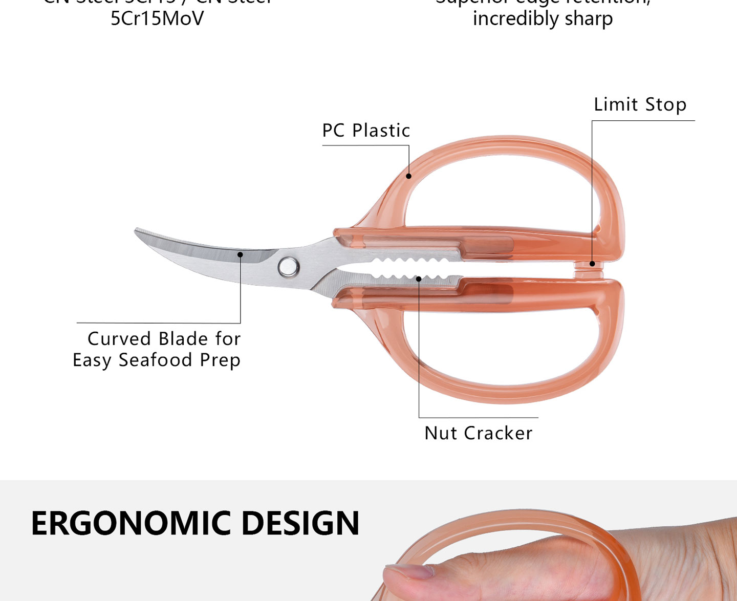 KS Series KS-17 Seafood Scissors