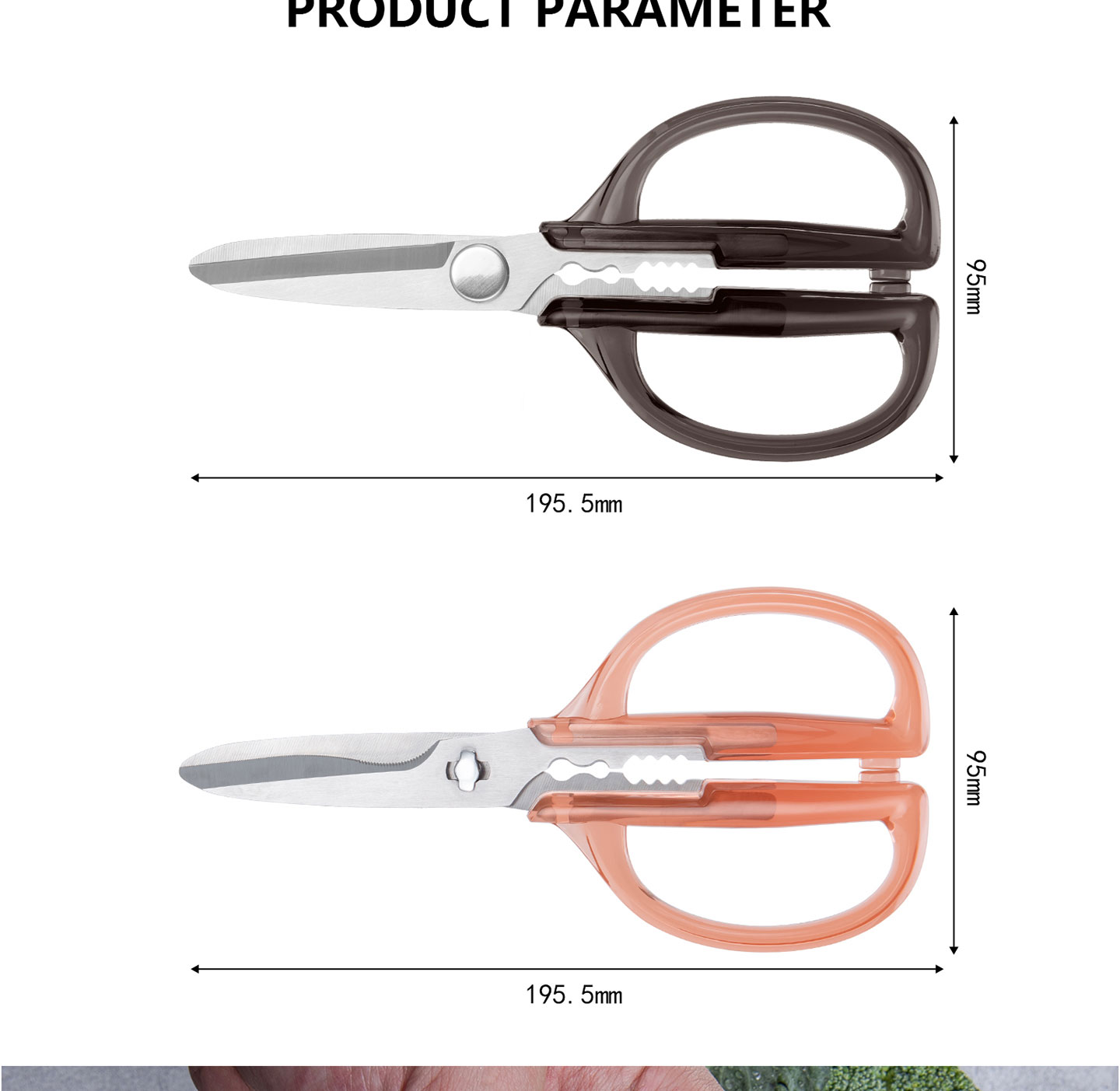 KS Series KS-14D Detachable Kitchen Scissors