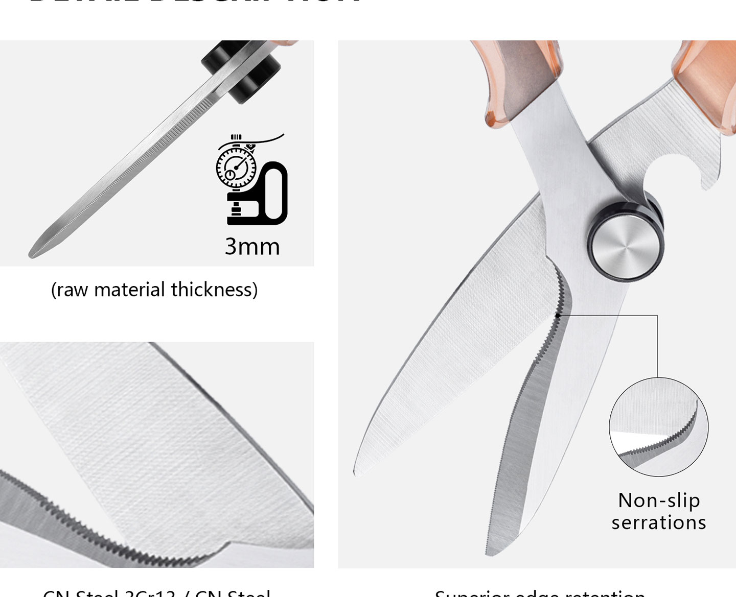 KS Series KS-09 Standable Kitchen Scissors