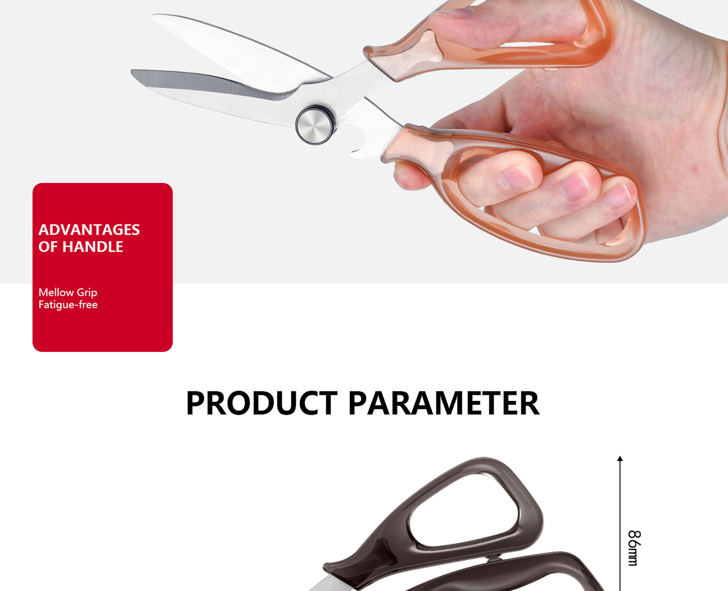 KS Series KS-09 Standable Kitchen Scissors