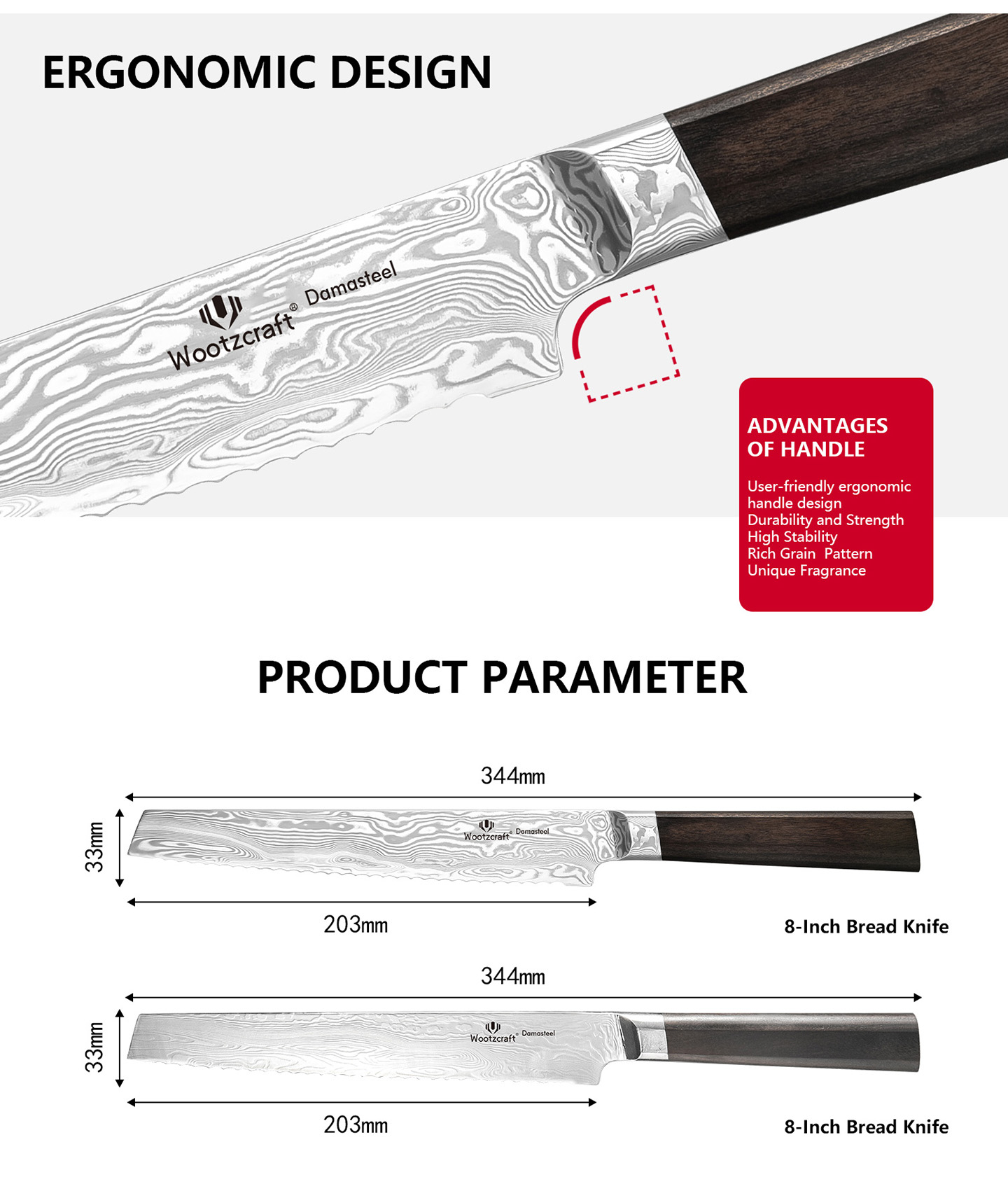 J3 Series Bread Knife